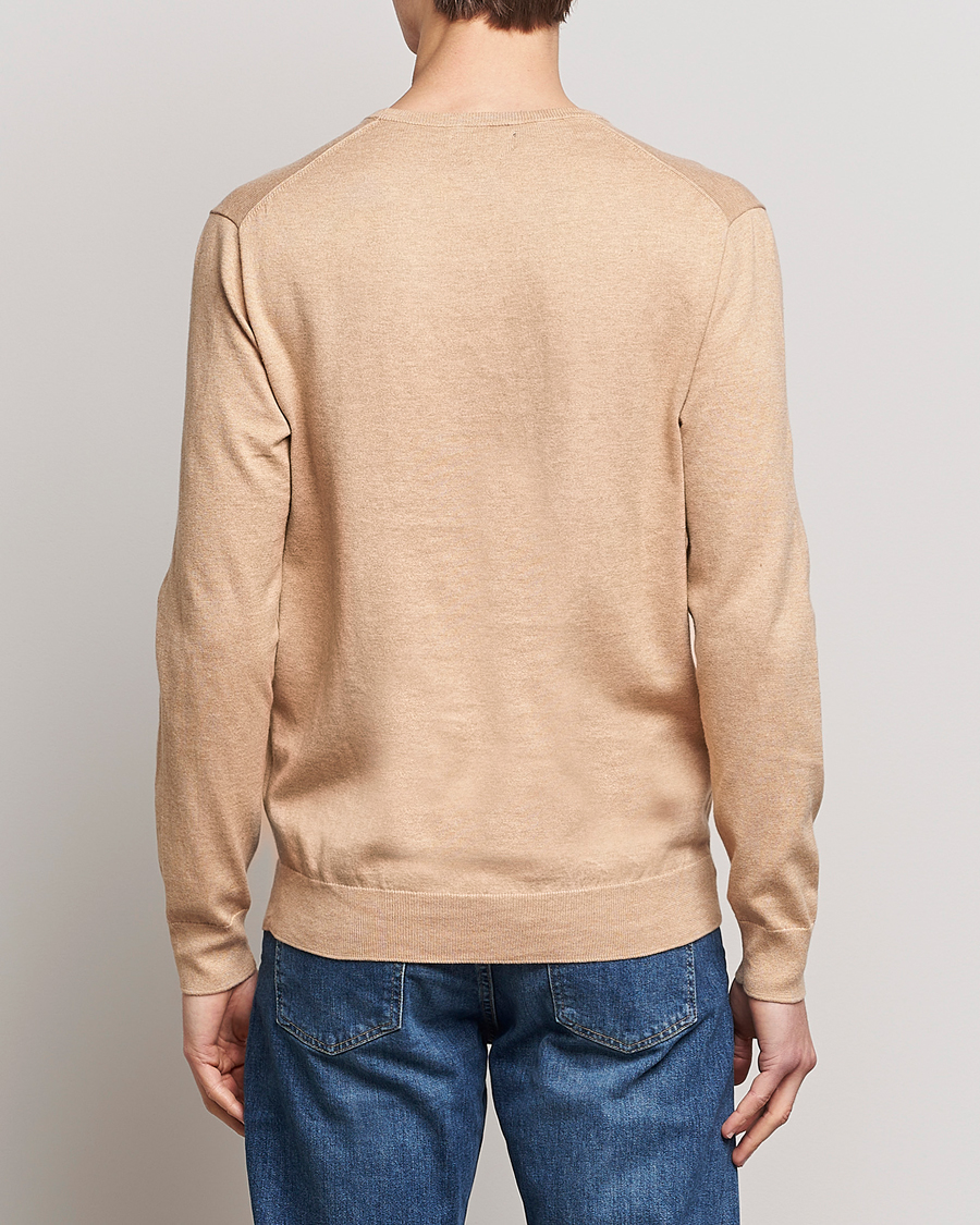 Herre | Gensere | Polo Ralph Lauren | Cotton Crew Neck Sweater Camel Melange