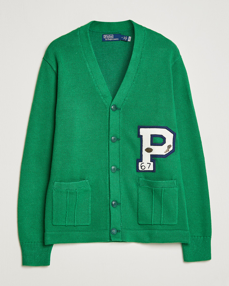 Herre | Gensere | Polo Ralph Lauren | Cotton Knitted Varsity Cardigan New Forest
