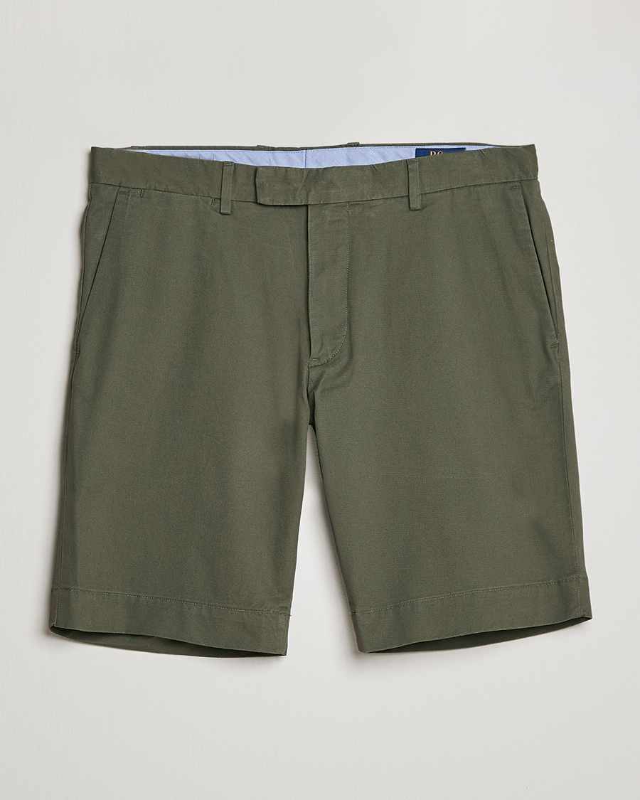 Herre | Shorts | Polo Ralph Lauren | Tailored Slim Fit Shorts Fossil Green