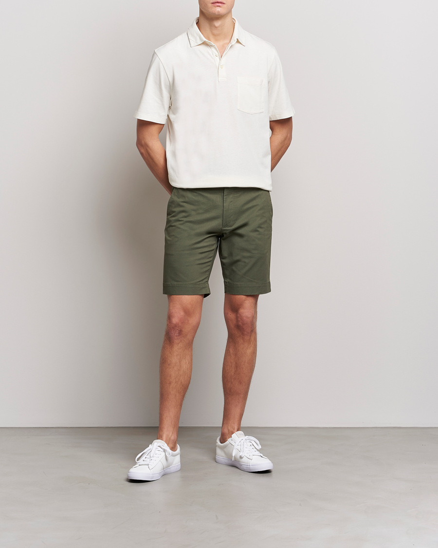 Herre | Shorts | Polo Ralph Lauren | Tailored Slim Fit Shorts Fossil Green