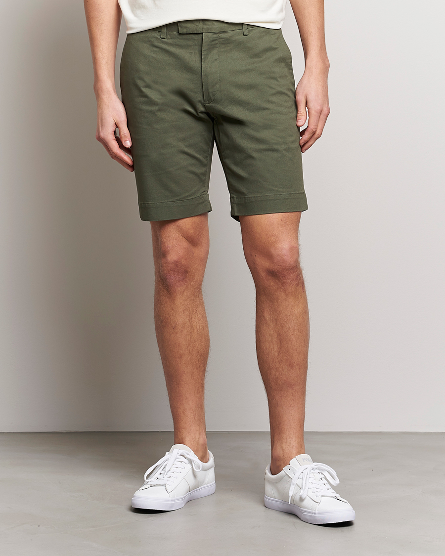 Herre | Shorts | Polo Ralph Lauren | Tailored Slim Fit Shorts Fossil Green
