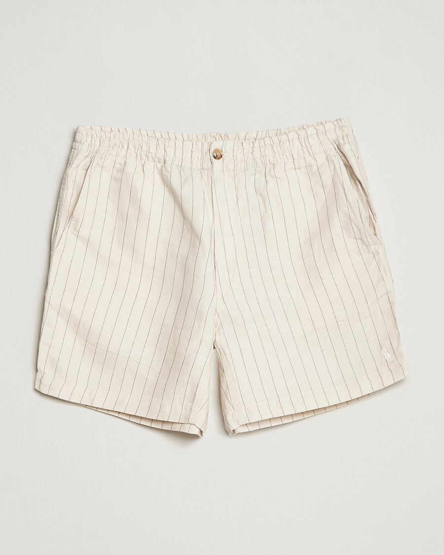 Herre | Shorts | Polo Ralph Lauren | Prepster Linen/Tencel Pinstripe Shorts Andover Cream