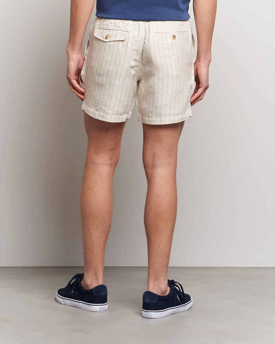 Herre | Shorts | Polo Ralph Lauren | Prepster Linen/Tencel Pinstripe Shorts Andover Cream
