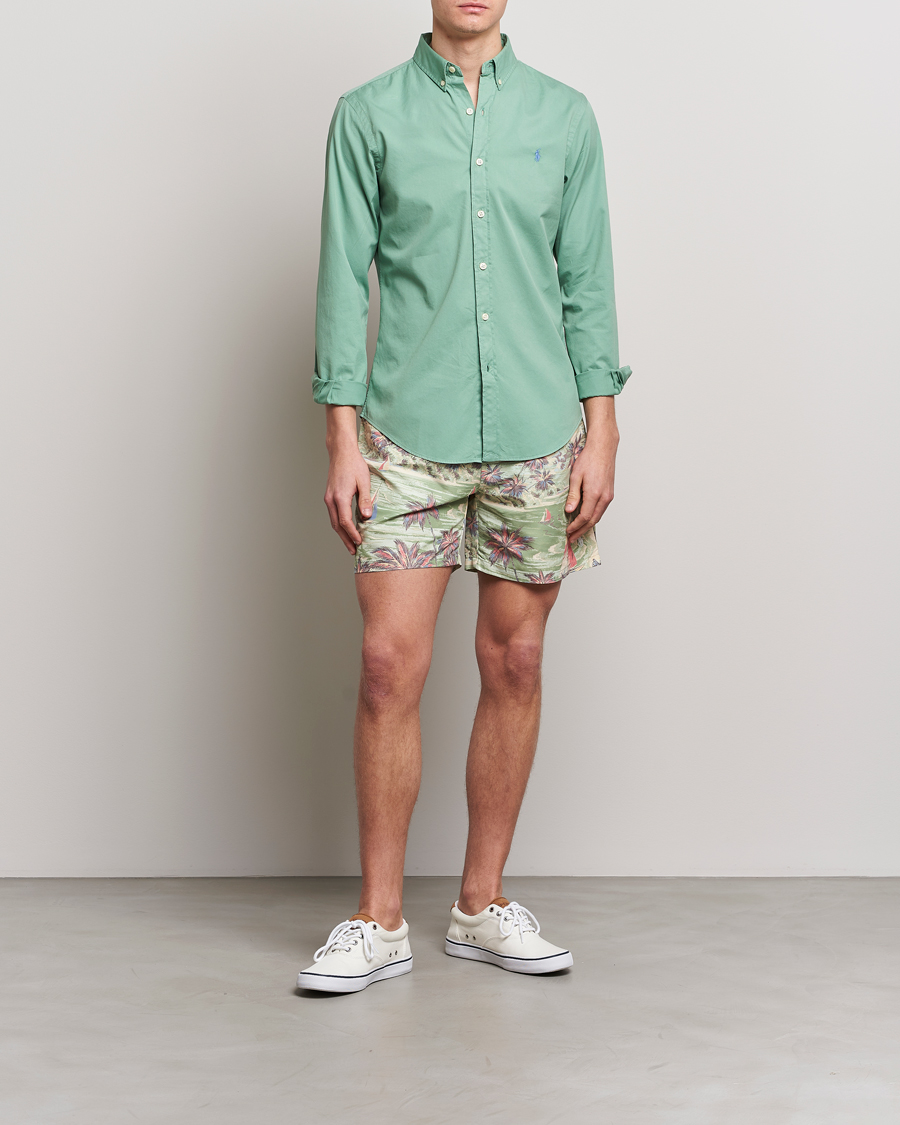 Herre | Badeshorts | Polo Ralph Lauren | Hawaiian Bazar Swimshorts Beach Green