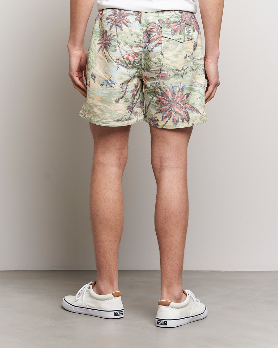 Herre | Badeshorts | Polo Ralph Lauren | Hawaiian Bazar Swimshorts Beach Green