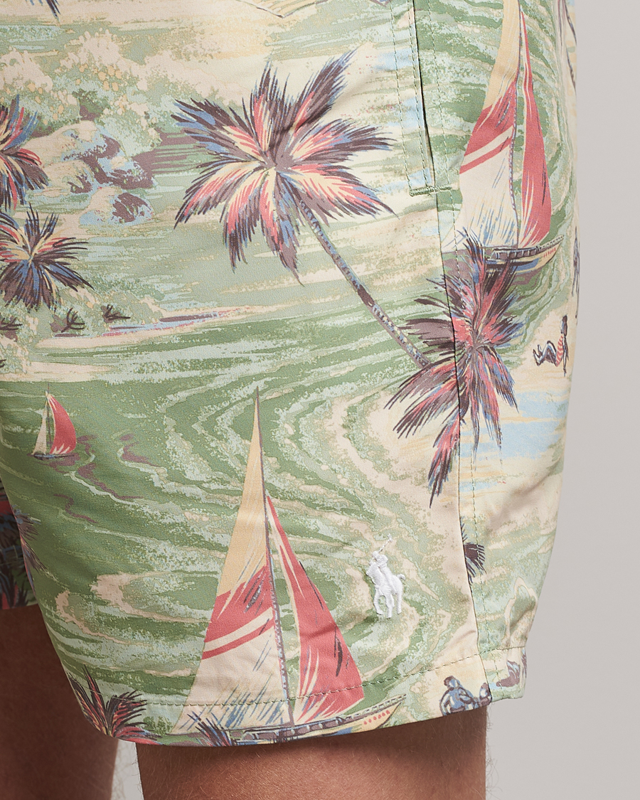 Herre | Badeshorts | Polo Ralph Lauren | Hawaiian Bazar Swimshorts Beach Green
