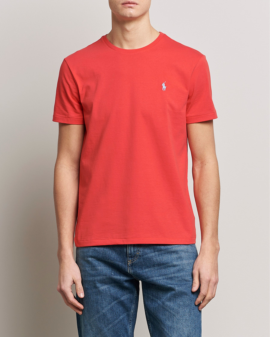 Herre | T-Shirts | Polo Ralph Lauren | Crew Neck T-Shirt Red Reef