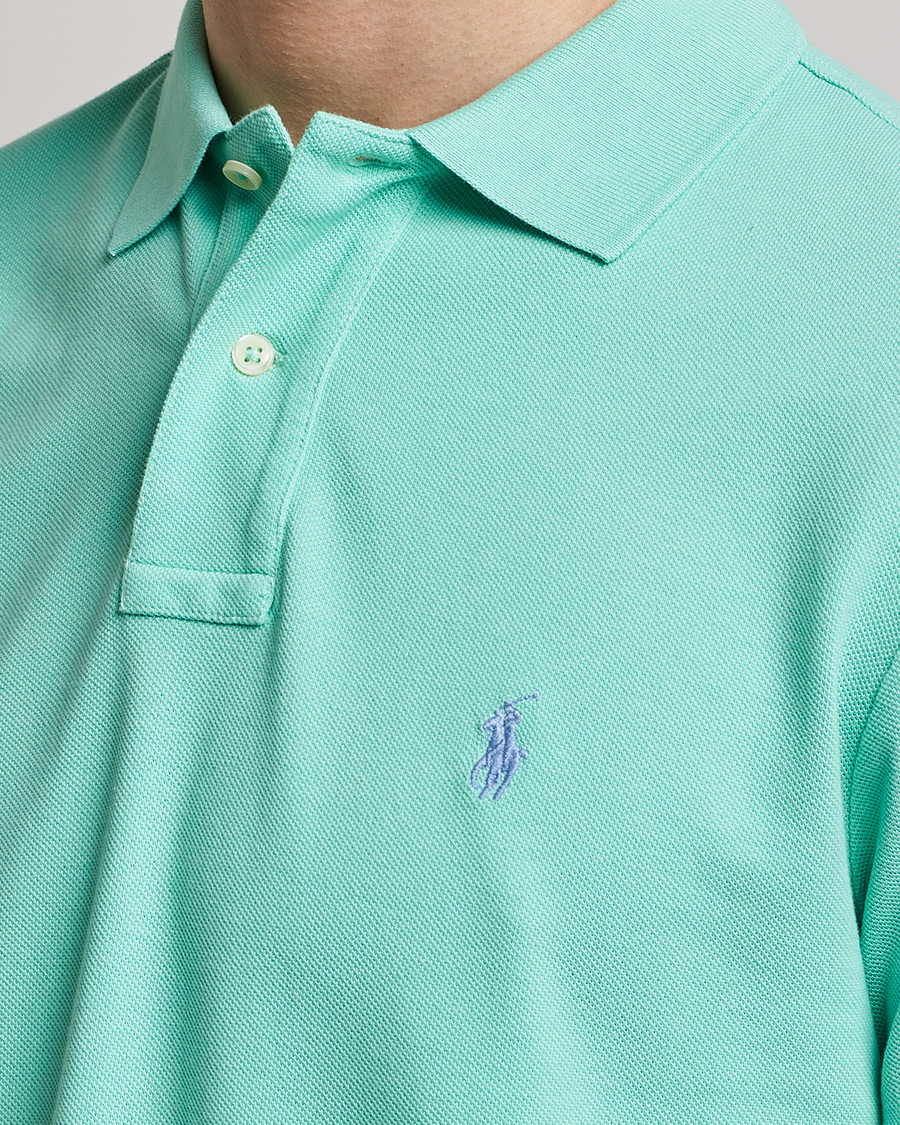Herre | Pikéer | Polo Ralph Lauren | Custom Slim Fit Polo Aqua Verde