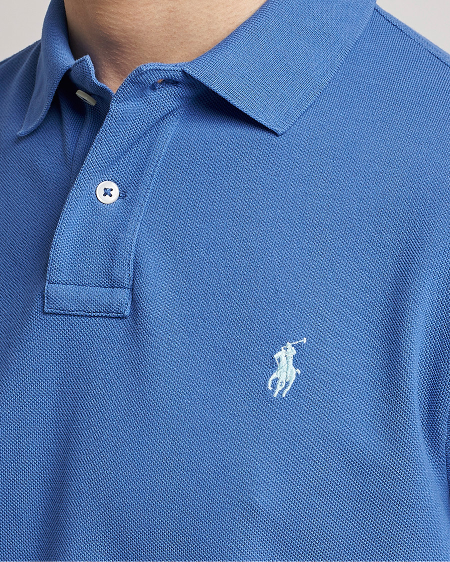 Herre | Pikéer | Polo Ralph Lauren | Custom Slim Fit Polo Maidstone Blue