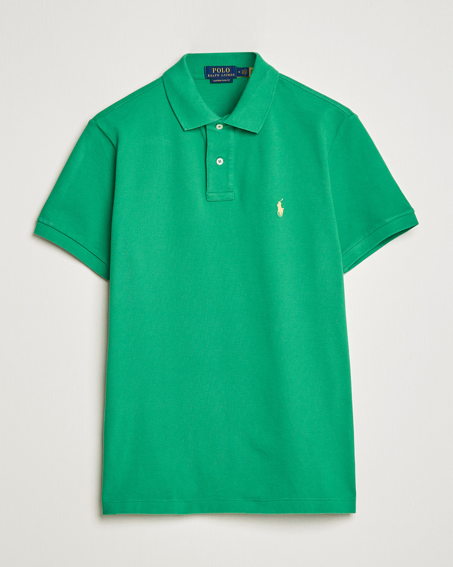 Herre | Pikéer | Polo Ralph Lauren | Custom Slim Fit Polo Optic Green