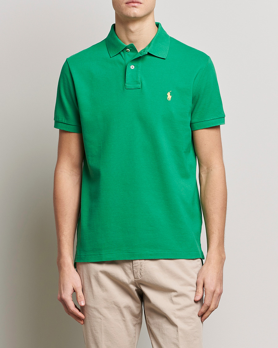 Herre | Pikéer | Polo Ralph Lauren | Custom Slim Fit Polo Optic Green