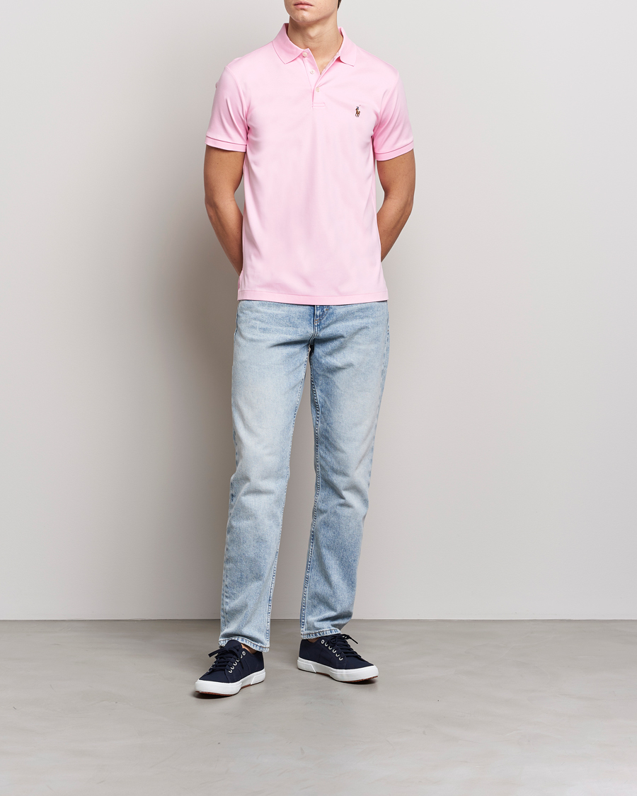 Herre | Pikéer | Polo Ralph Lauren | Luxury Pima Cotton Polo Carmel Pink