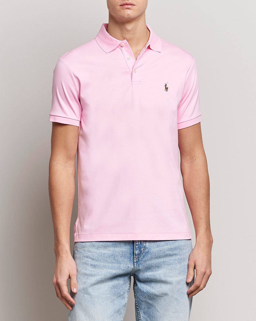 Herre | Pikéer | Polo Ralph Lauren | Luxury Pima Cotton Polo Carmel Pink