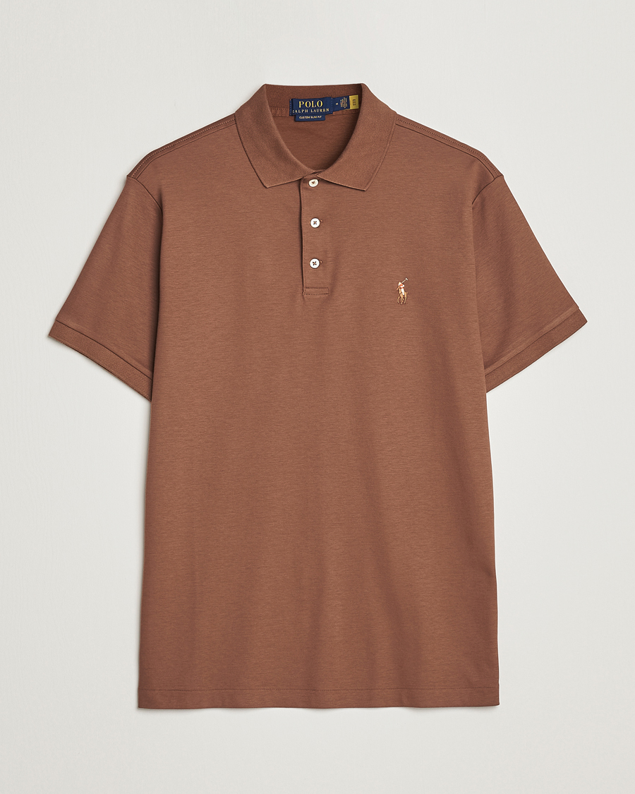 Herre | Pikéer | Polo Ralph Lauren | Pima Cotton Polo Luggage Brown