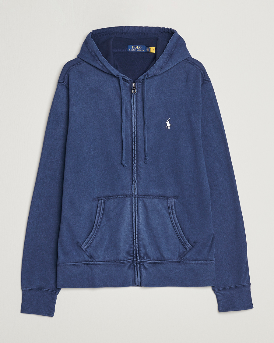 Herre | Gensere | Polo Ralph Lauren | Spa Terry Full Zip Hoodie Newport Navy