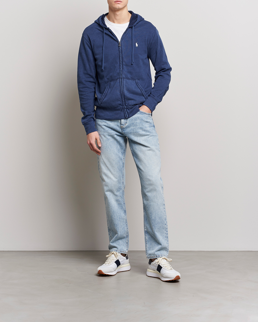 Herre | Gensere | Polo Ralph Lauren | Spa Terry Full Zip Hoodie Newport Navy