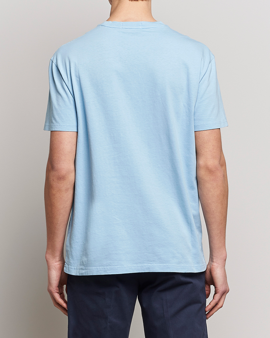 Herre | T-Shirts | Polo Ralph Lauren | Cotton/Linen Crew Neck T-Shirt Powder Blue
