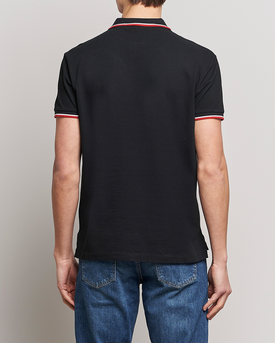 Herre | Pikéer | Polo Ralph Lauren | Custom Slim Fit Tipped Polo Black