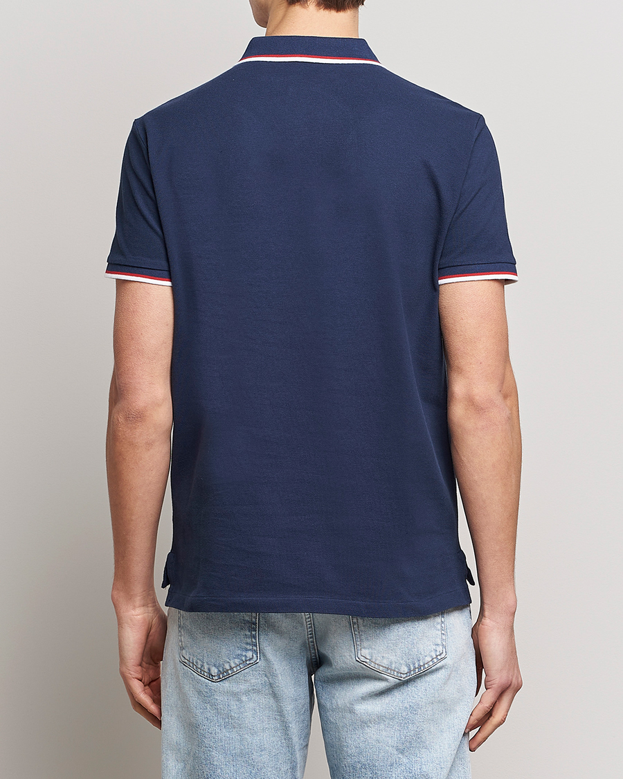Herre | Pikéer | Polo Ralph Lauren | Custom Slim Fit Tipped Polo Newport Navy
