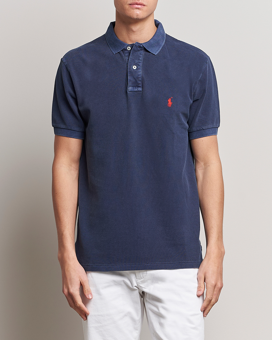 Herre | Polotrøjer | Polo Ralph Lauren | Heritage Mesh Polo Newport Navy