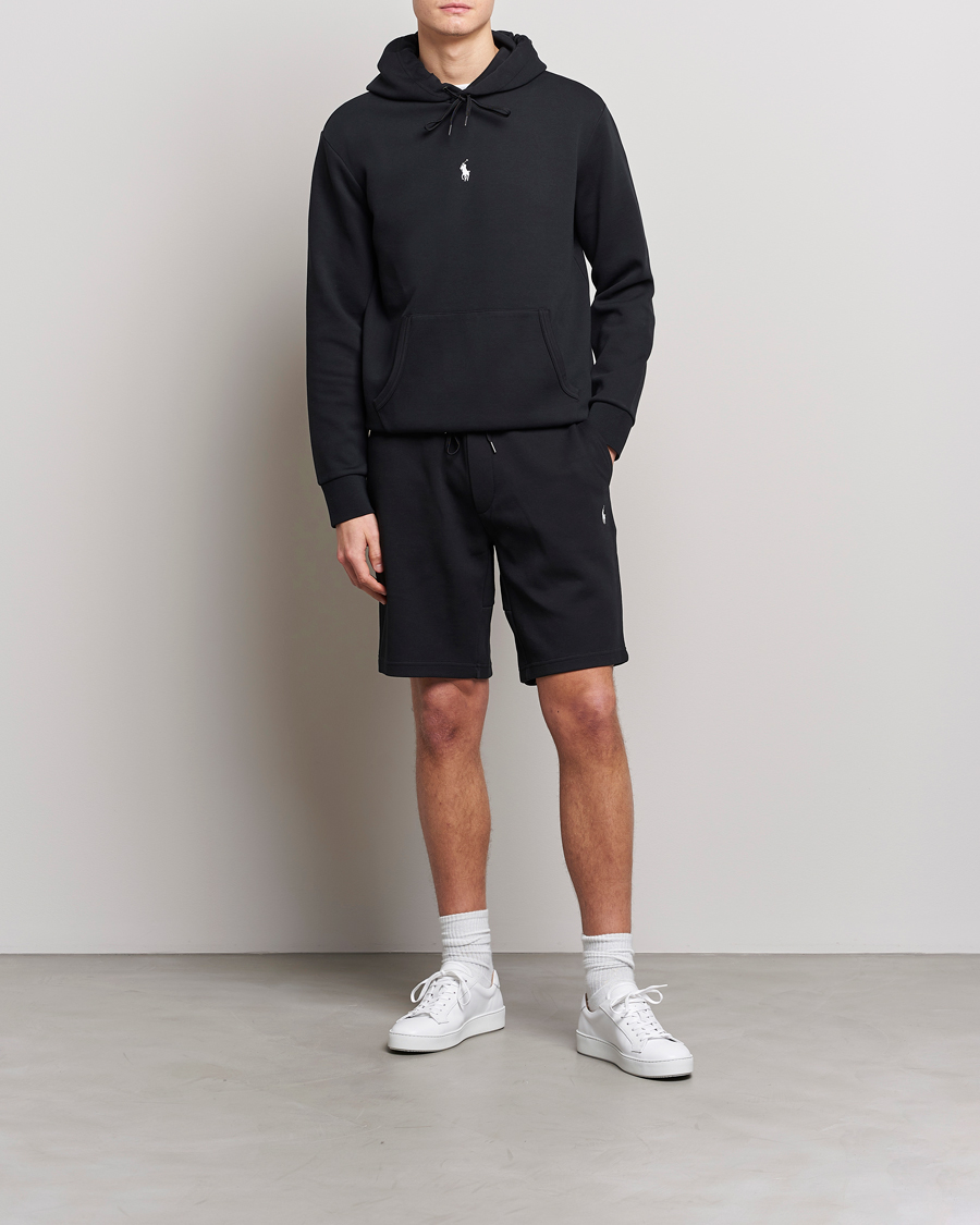 Herre | Gensere | Polo Ralph Lauren | Double Knit Center Logo Hoodie Black