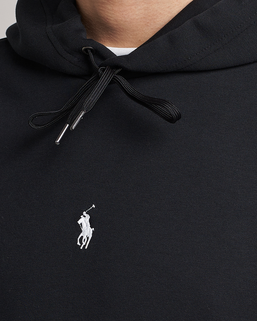 Herre | Gensere | Polo Ralph Lauren | Double Knit Center Logo Hoodie Black