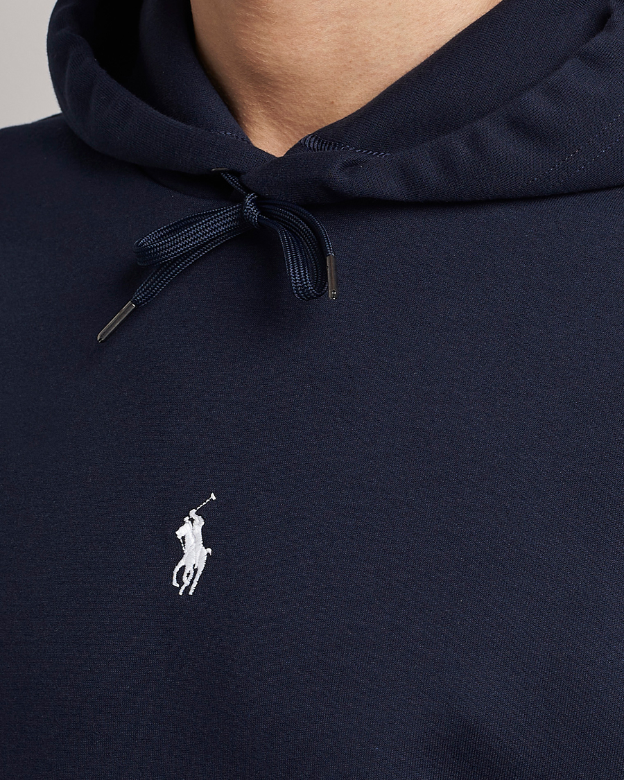 Herre | Gensere | Polo Ralph Lauren | Double Knit Center Logo Hoodie Aviator Navy