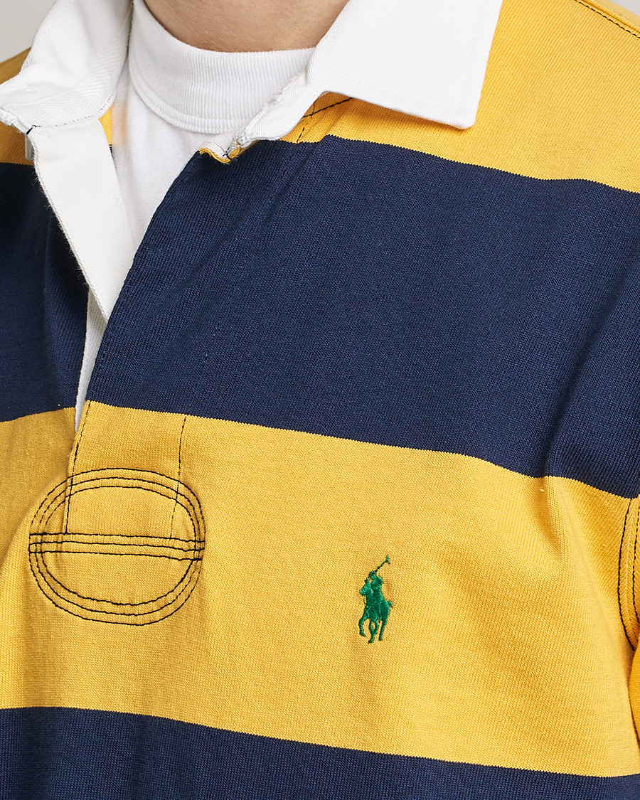 Herre | Gensere | Polo Ralph Lauren | Jersey Striped Rugger Yellow/Navy