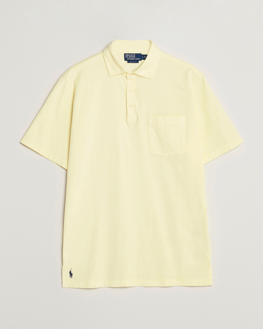Herre | Pikéer | Polo Ralph Lauren | Cotton/Linen Polo Bristol Yellow