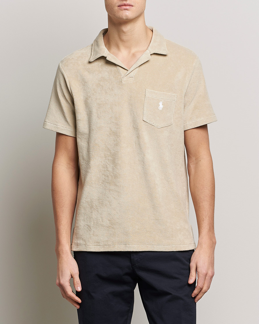 Herre | Pikéer | Polo Ralph Lauren | Cotton Terry Polo Spring Beige