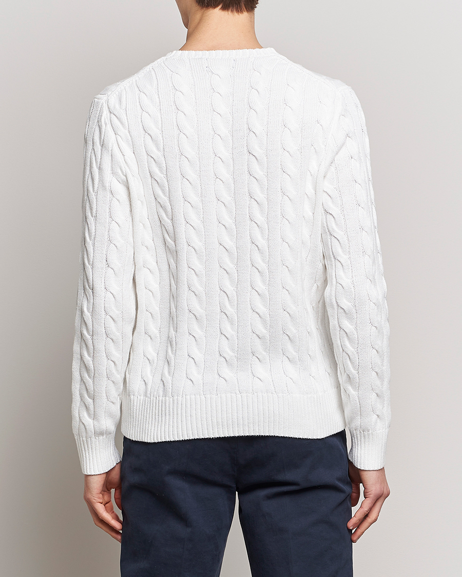 Herre | Gensere | Polo Ralph Lauren | Cotton Cable Pullover White