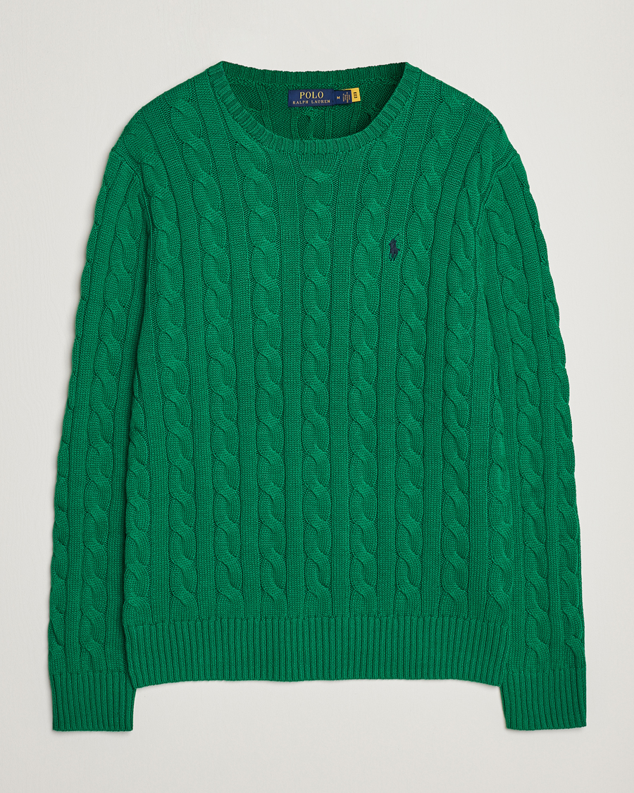 Herre | Gensere | Polo Ralph Lauren | Cotton Cable Pullover Athletic Green