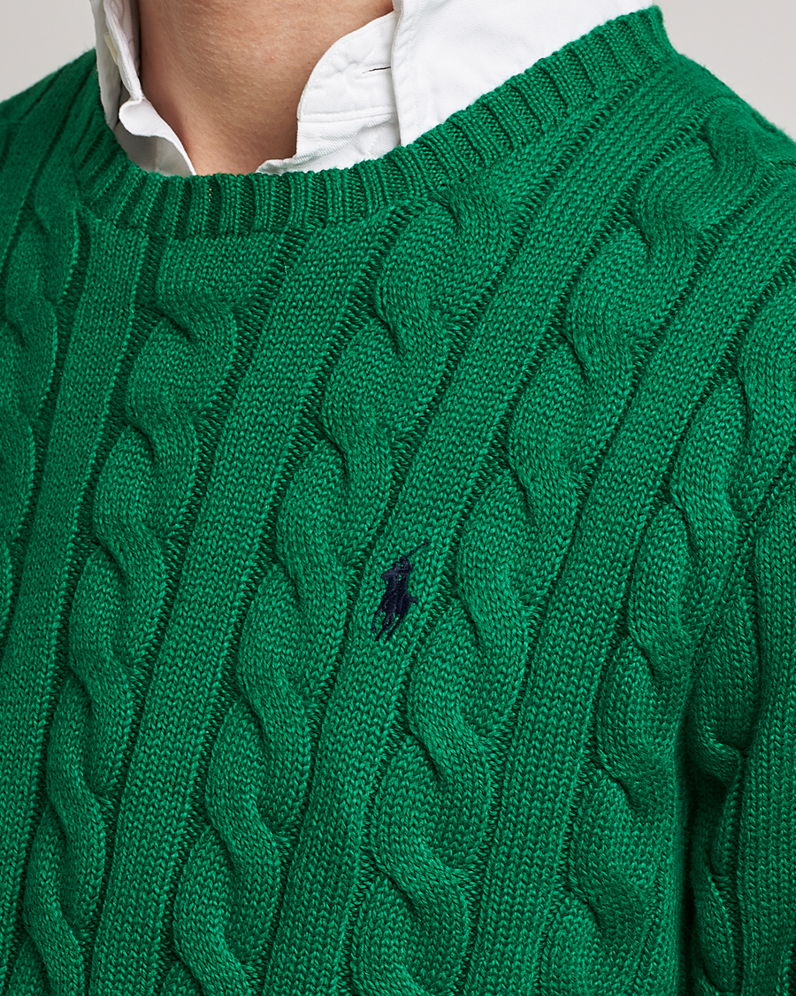 Herre | Gensere | Polo Ralph Lauren | Cotton Cable Pullover Athletic Green