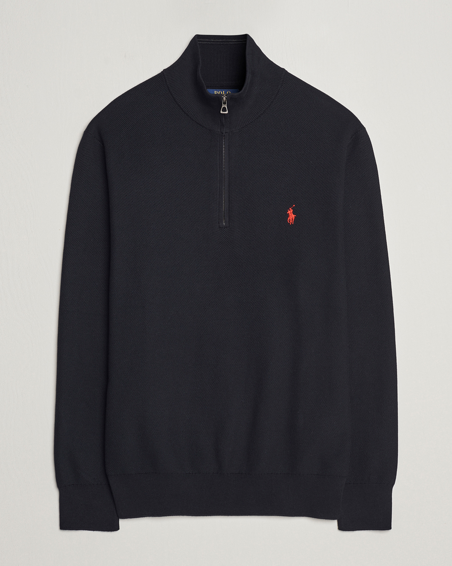 Herre | Gensere | Polo Ralph Lauren | Textured Half-Zip Black