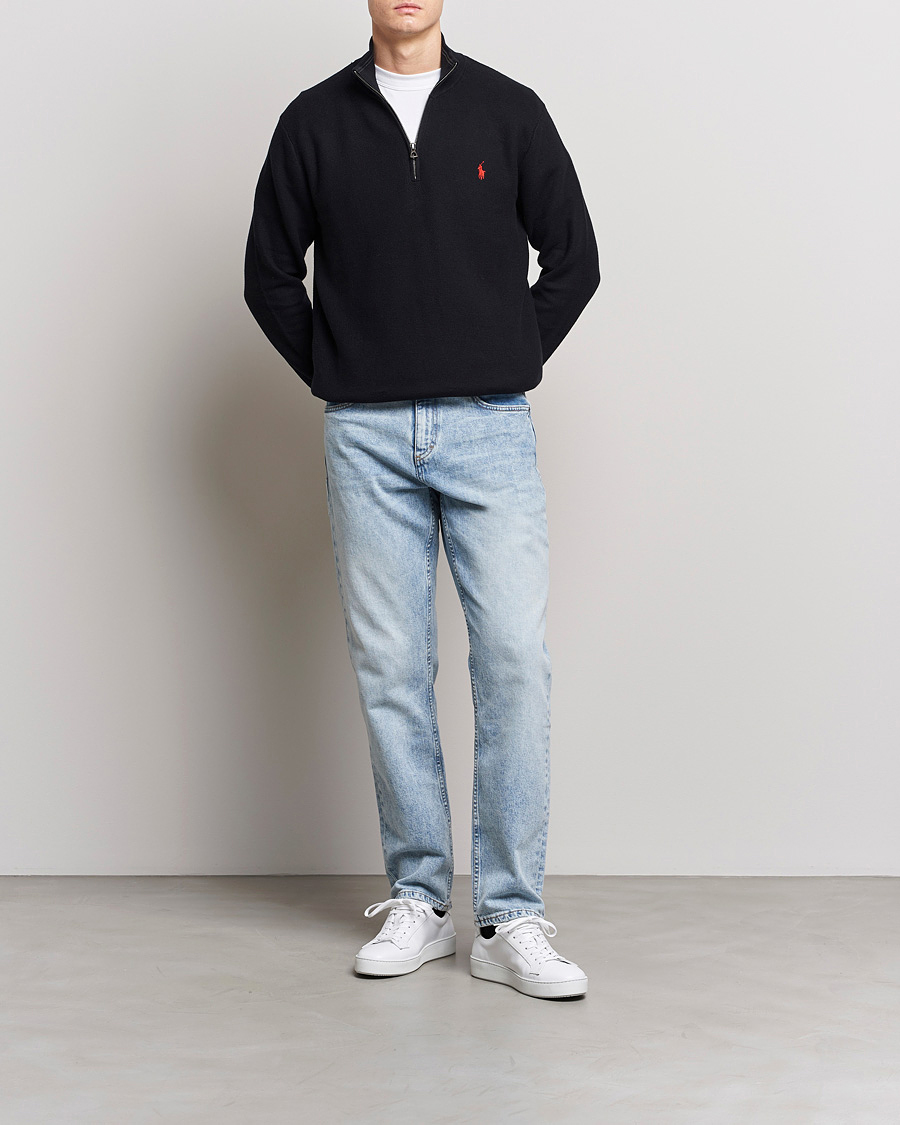 Herre | Gensere | Polo Ralph Lauren | Textured Half-Zip Black