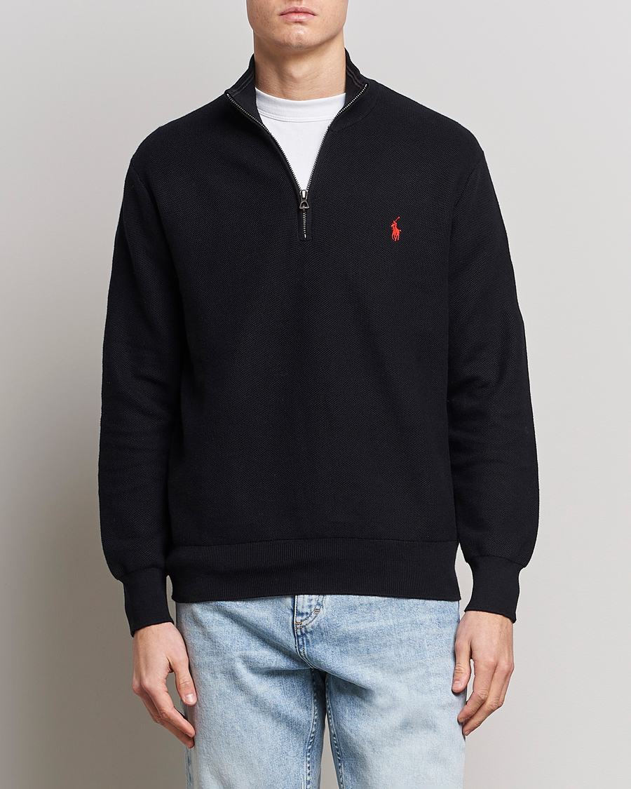 Herre | Salg klær | Polo Ralph Lauren | Textured Half-Zip Black