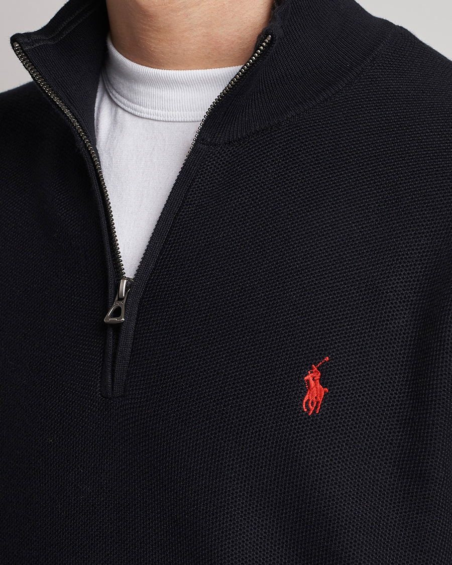 Herre | Gensere | Polo Ralph Lauren | Textured Half-Zip Black