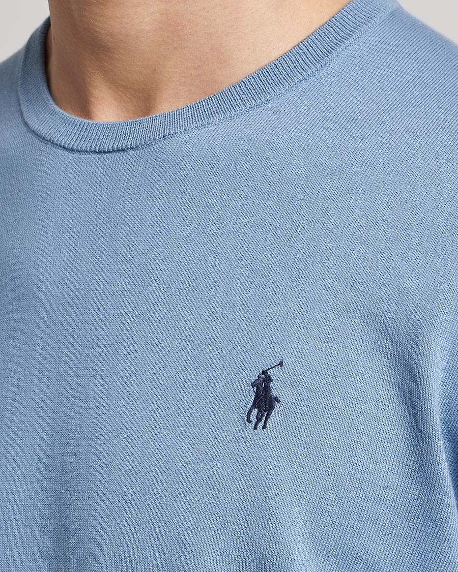 Herre | Gensere | Polo Ralph Lauren | Cotton Crew Neck Sweater Channel Blue