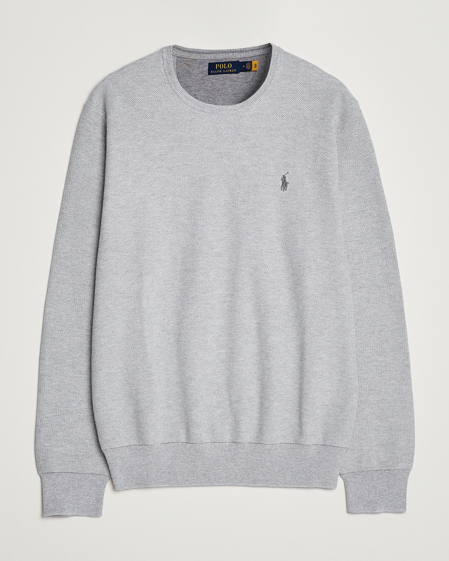 Herre | Gensere | Polo Ralph Lauren | Textured Crew Neck Sweater Andover Heather