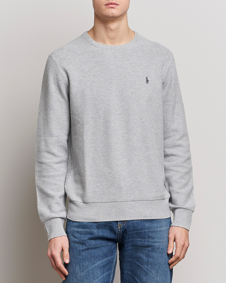 Herre | Gensere | Polo Ralph Lauren | Textured Crew Neck Sweater Andover Heather