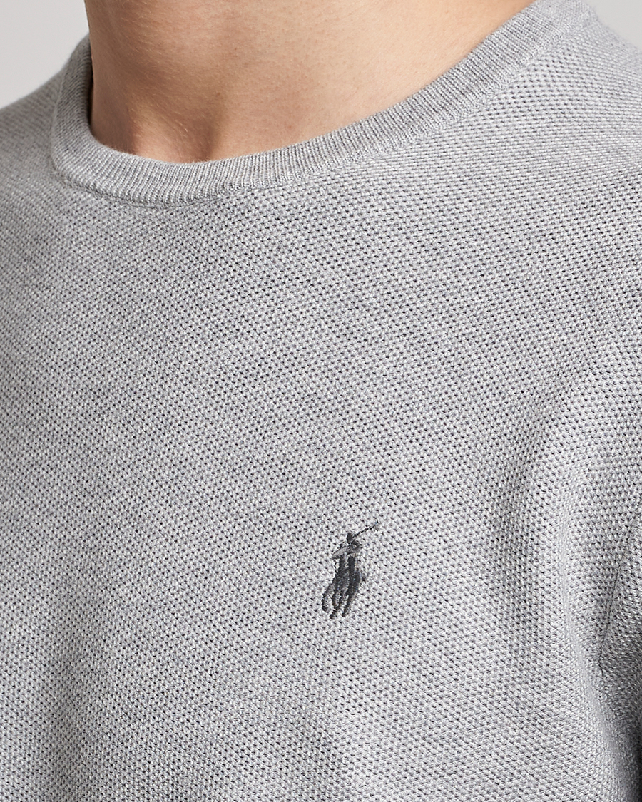Herre | Gensere | Polo Ralph Lauren | Textured Crew Neck Sweater Andover Heather