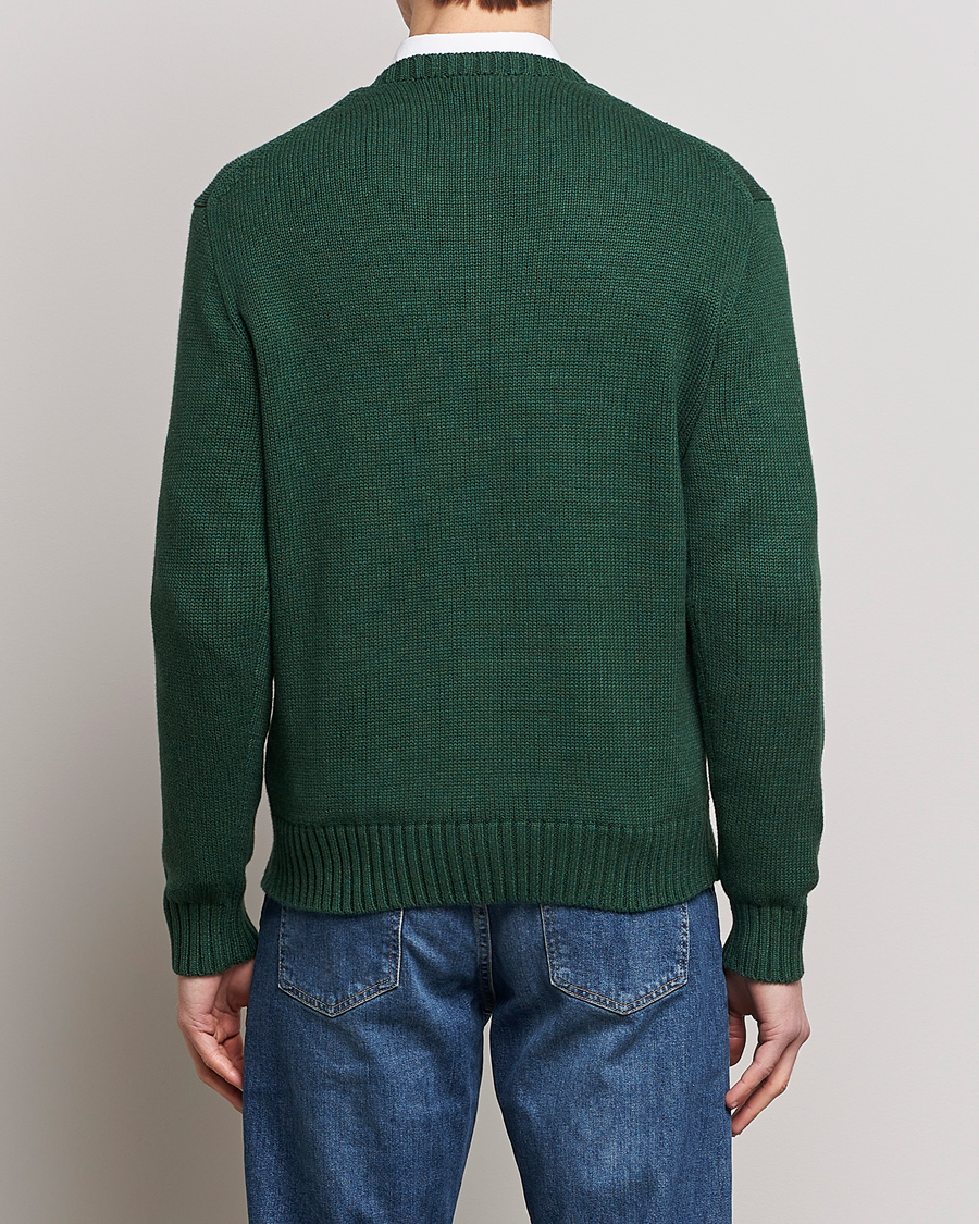 Herre | Gensere | Polo Ralph Lauren | Knitted Crew Neck Bear Sweater New Forest Heather