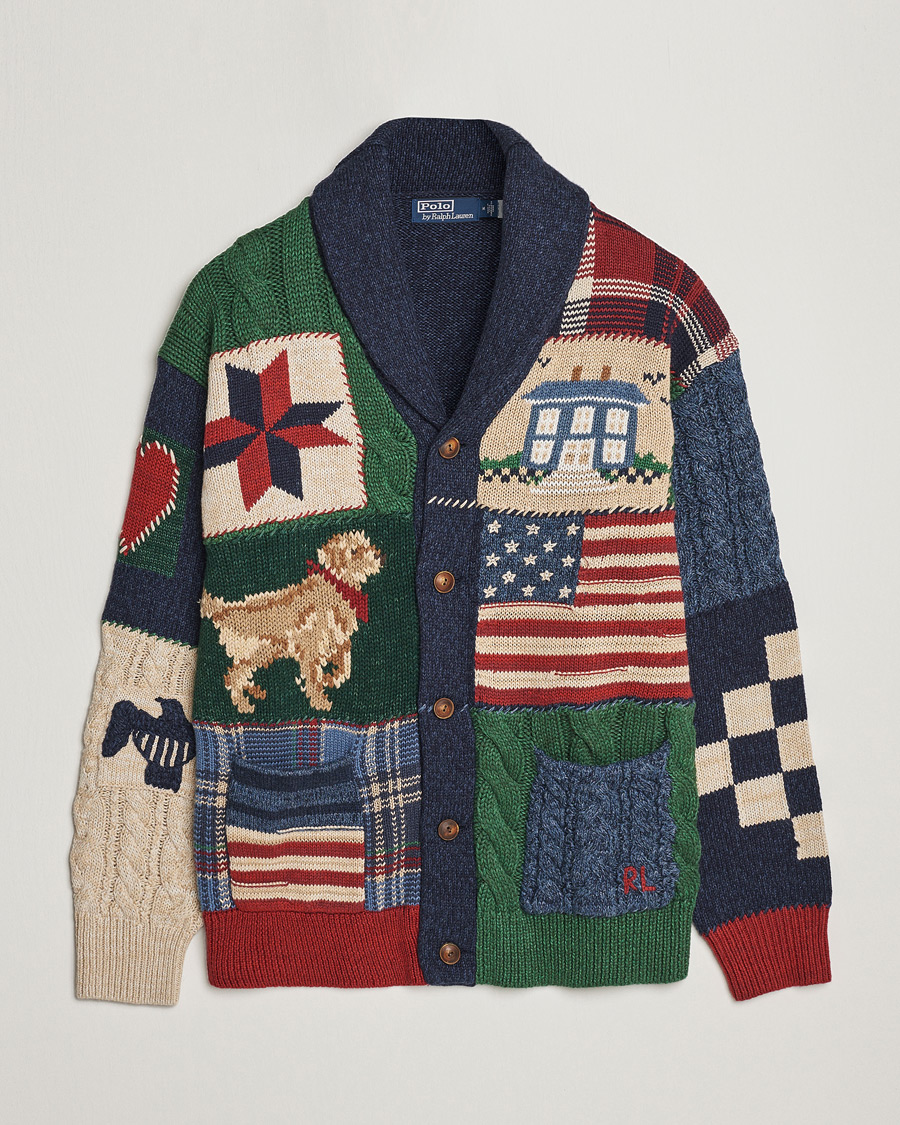 Herre | Gensere | Polo Ralph Lauren | Cotton Blend Shawl Collar Cardigan Multi