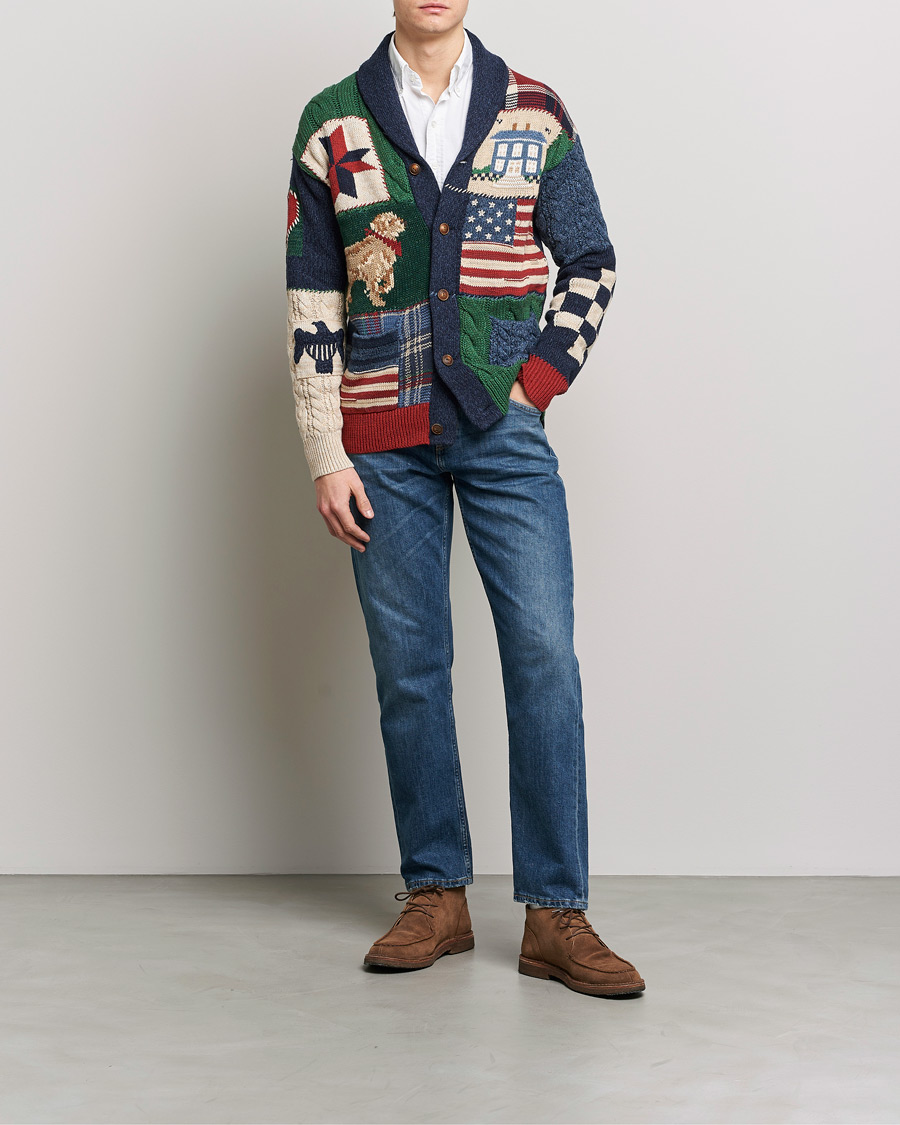 Herre | Gensere | Polo Ralph Lauren | Cotton Blend Shawl Collar Cardigan Multi