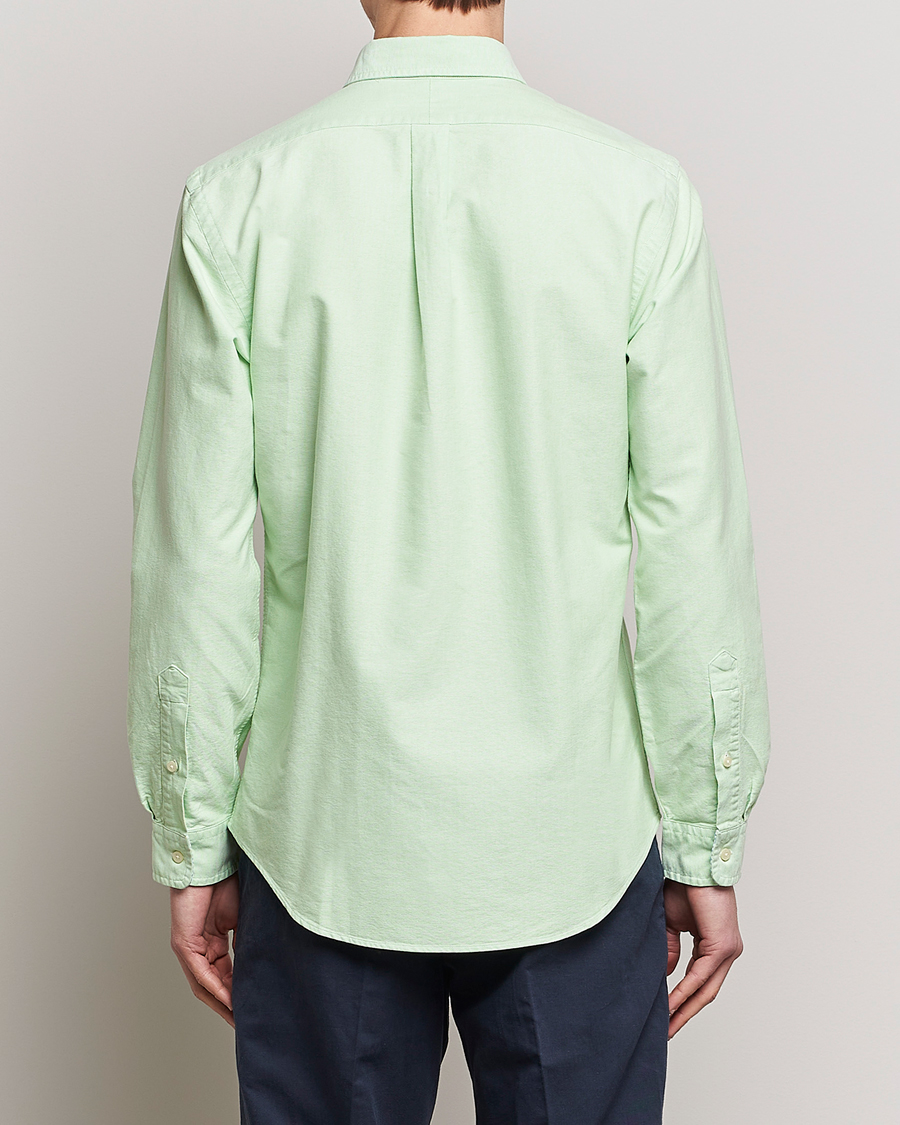 Herre | Skjorter | Polo Ralph Lauren | Custom Fit Oxford Button Down Shirt Oasis Green