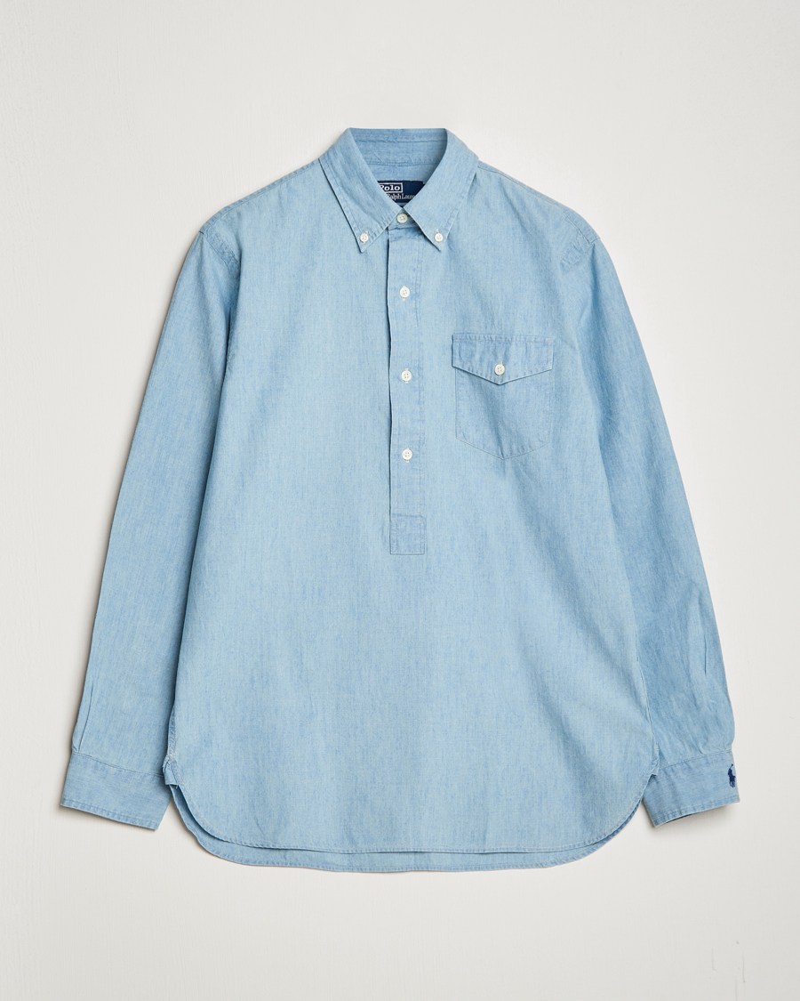 Herre | Skjorter | Polo Ralph Lauren | Chambray Popover Shirt Light Indigo
