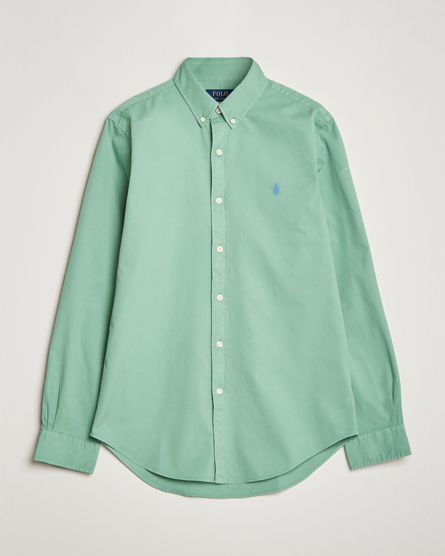 Herre | Skjorter | Polo Ralph Lauren | Slim Fit Twill Shirt Faded Mint