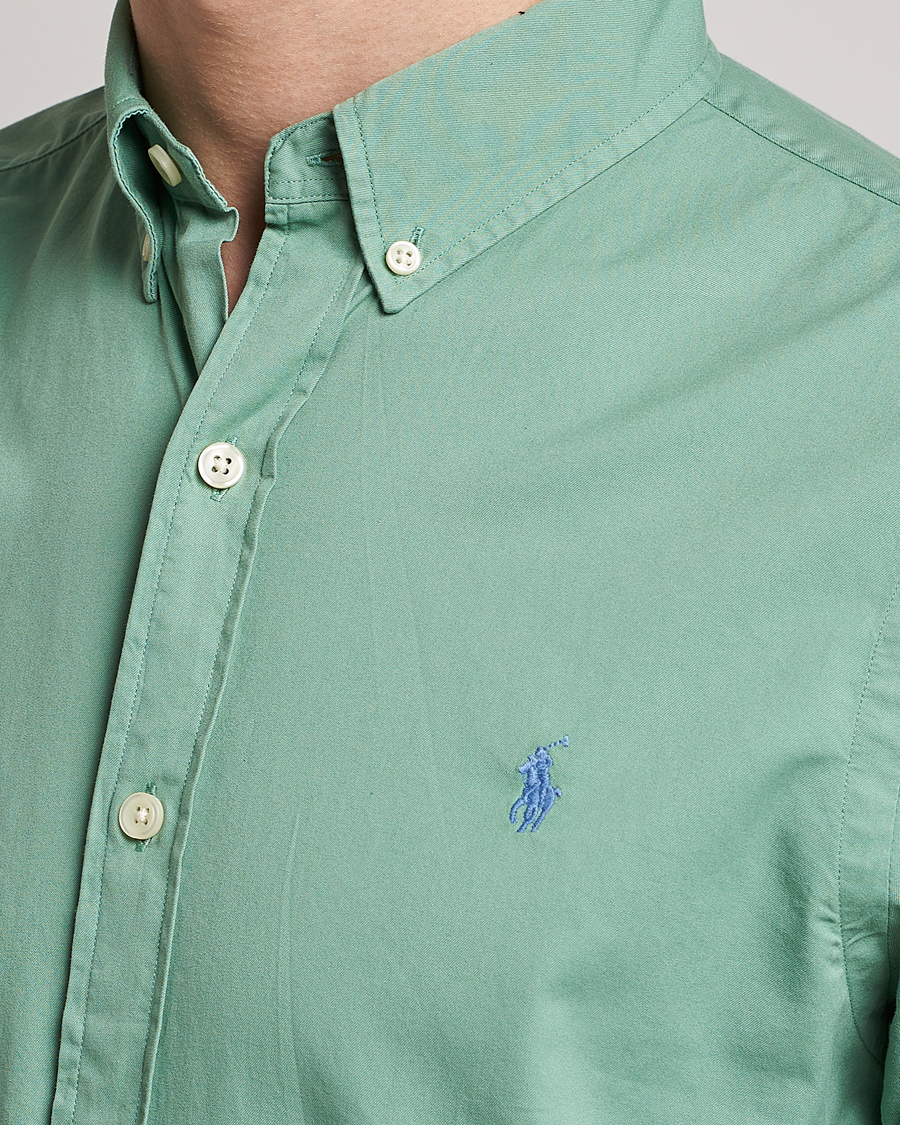 Herre | Skjorter | Polo Ralph Lauren | Slim Fit Twill Shirt Faded Mint