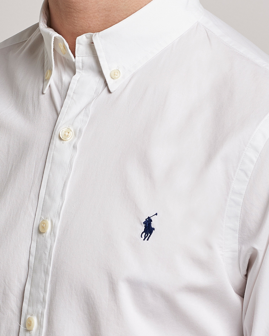 Herre | Skjorter | Polo Ralph Lauren | Slim Fit Twill Shirt White