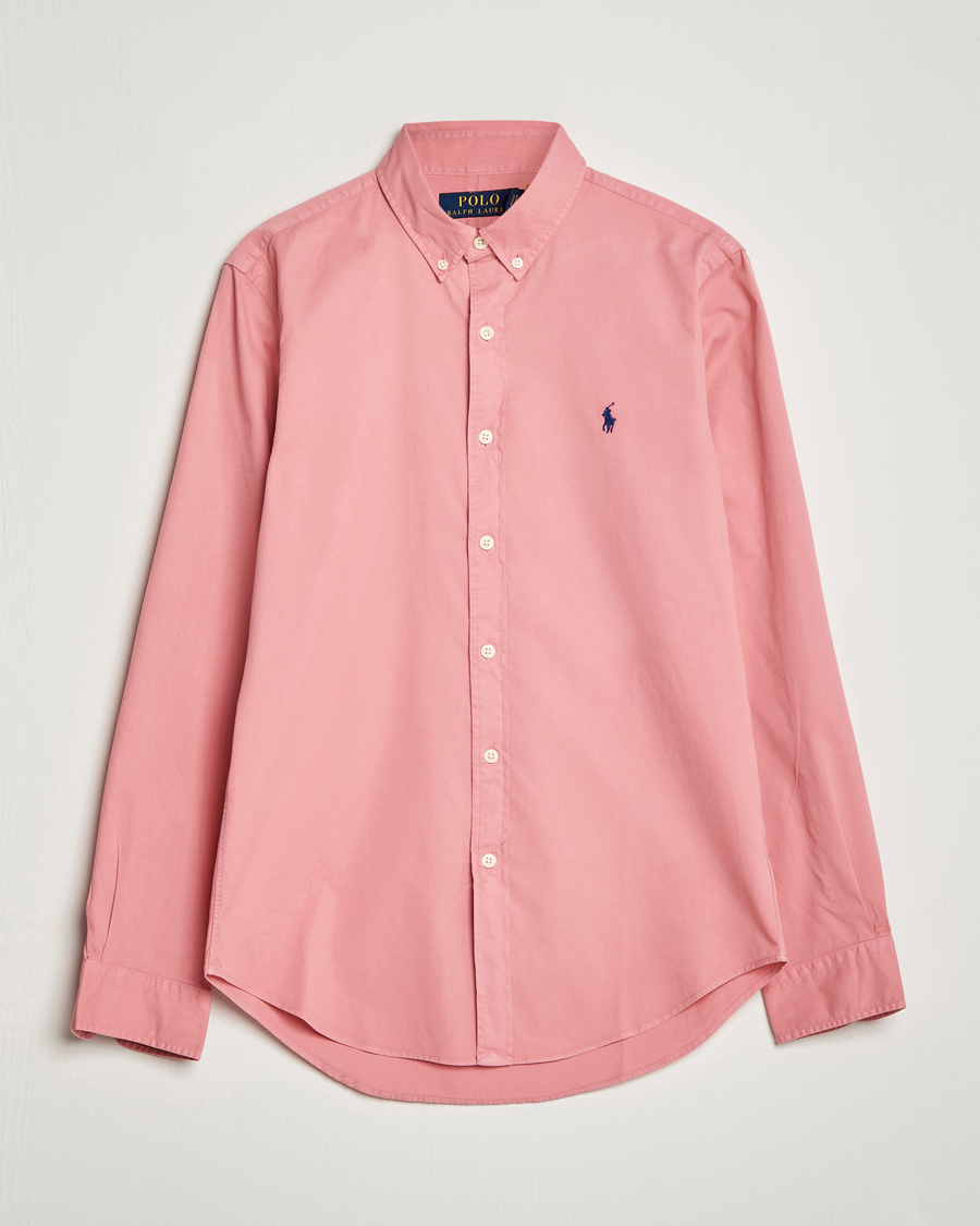 Herre | Skjorter | Polo Ralph Lauren | Slim Fit Brushed Twill Shirt Desert Rose